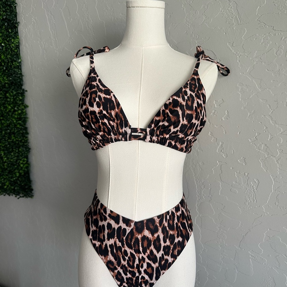 Leopard Print Bikini Set